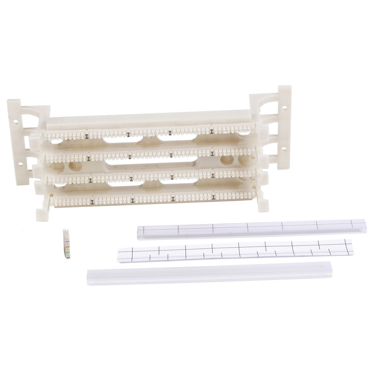 110BLK100FTK5 Field Termination Kit With Legs, 110 Style Block, 100 Pair Count, Cat 5e, White