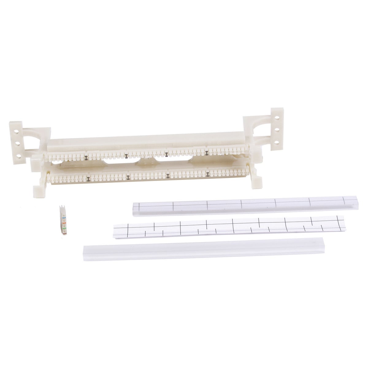 110BLK50FTK5 Field Termination Kit, 110 Style Block, 26 to 22 AWG Wire Gauge, 50 Pair Count, Cat 5e, White