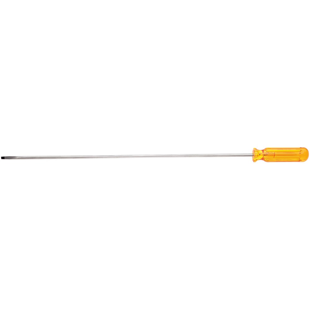 70155 Screwdriver, 3/16 in Cabinet Point, Vanadium Steel Shank, 24-1/2 in OAL, Plastic Handle, Polished Chrome/Nickel Plated/Black Tipped, ANSI/ASME Specified