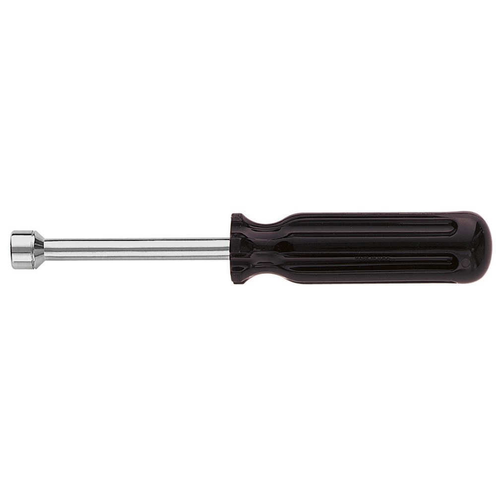70209 Individual Nutdriver, 9 mm, Black Smooth Grip Handle, ANSI/ASME Specified, Polished Chrome
