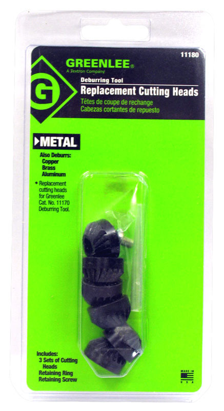 11180 Hole Saw Cutter Set With Fixed Pockets, 3 Pieces, For Use With Deburring Tool