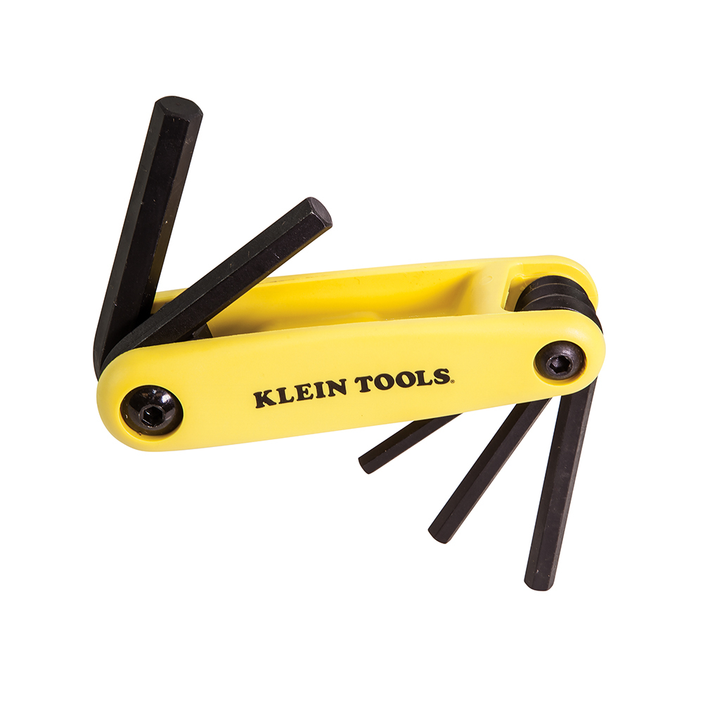 70570 Grip-It Hex Key Set, 5 Pieces, 3/16 to 3/8 in Hex, Foldable Handle, Alloy Steel