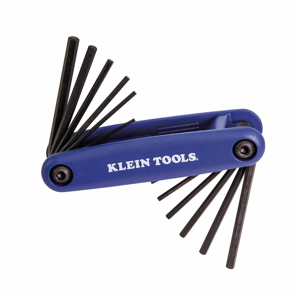 70573 Grip-It Hex Key Set, 5 Pieces, 5/64 to 5/32 in, 1.5 to 5 mm Hex, Foldable Handle, Alloy Steel