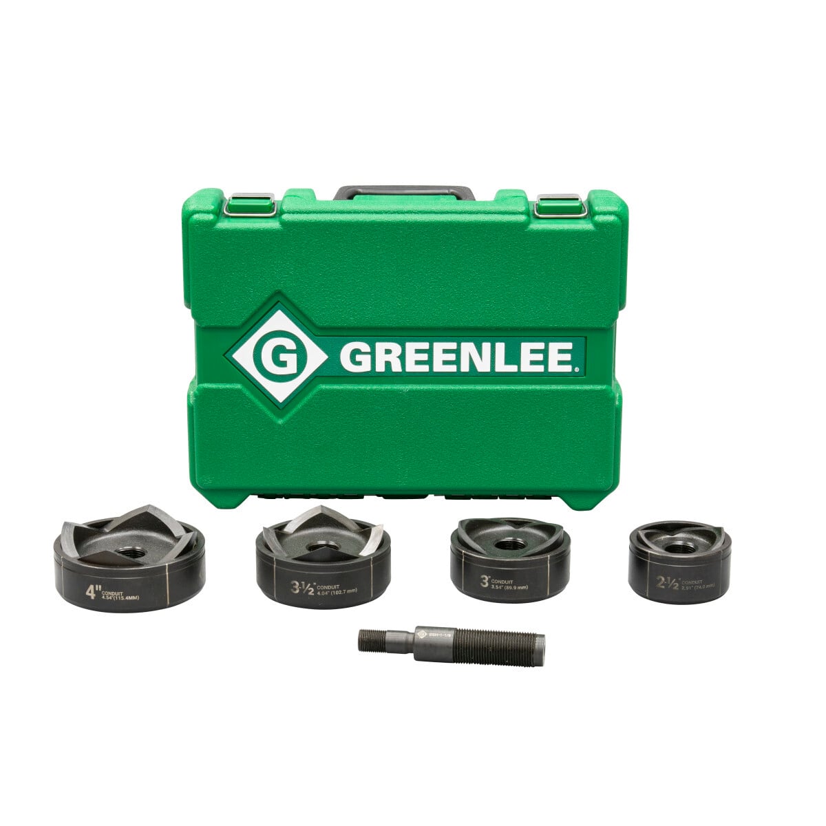 7304 Slug-Buster Standard Round Knockout Punch Die Kit, 10 ga Capacity, For Use With Slug-Buster and Slug-Splitter SC (Self-Centering) Standard Round Punch, 2-1/2 to 4 in Conduit/Pipe, Mild Steel