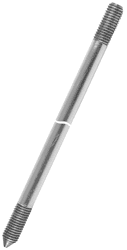 7510S Sectional Ground Rod, 3/4 in Nominal, 10 ft OAL, Steel, Copper Coated, 10 mil THK Coating