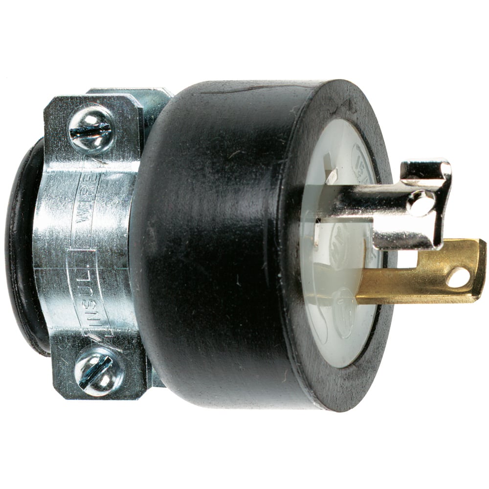 7547DF 15 Amp NEMA L115 Plug, Black