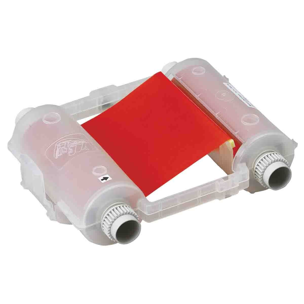 76743 R10000 1-Color Industrial Grade Printer Ribbon, 200 ft L x 4.11 in W, Resin, Red