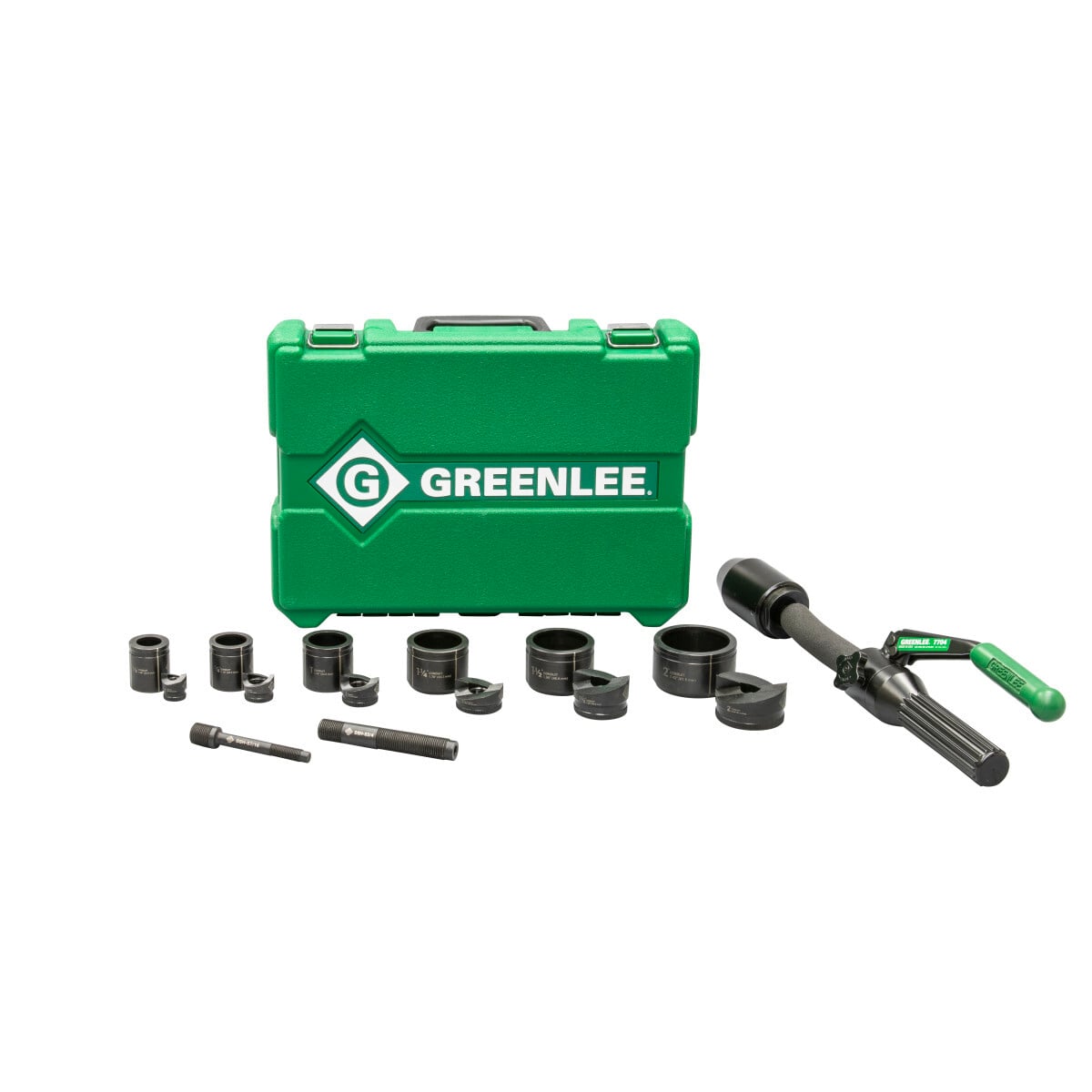 7706SB Hydraulic Kit Punch Driver Kit, For Conduit/Pipe Dia: 1/2 to 2 in, 12 ga THK Max Stainless Steel, 10 ga THK Max Mild Steel