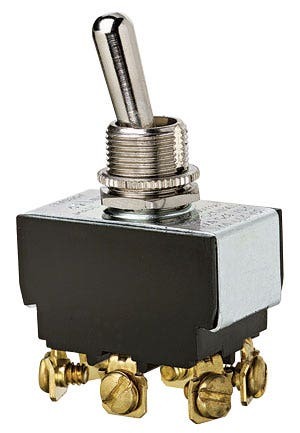 774015 Heavy Duty Toggle Switch, 125/227 V AC, 20/10 A, 1-1/2 hp Power Rating, On-On DPDT Contact
