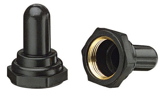774020 Toggle Switch Cover, 0.62 in L x 0.93 in H, For Use With Toggle Switch, Neoprene, Black