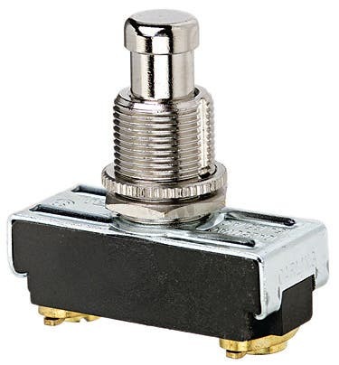 774085 Push Button Switch, 125/250 VAC, 15/10 A, 1NO SPST Contact