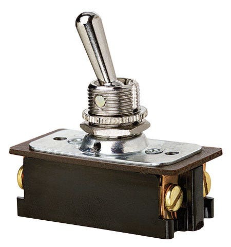774097 Extra Heavy Duty Toggle Switch, 125/227 VAC, 20/10 A, 1-1/2 hp Power Rating, On-Off DPST Contact