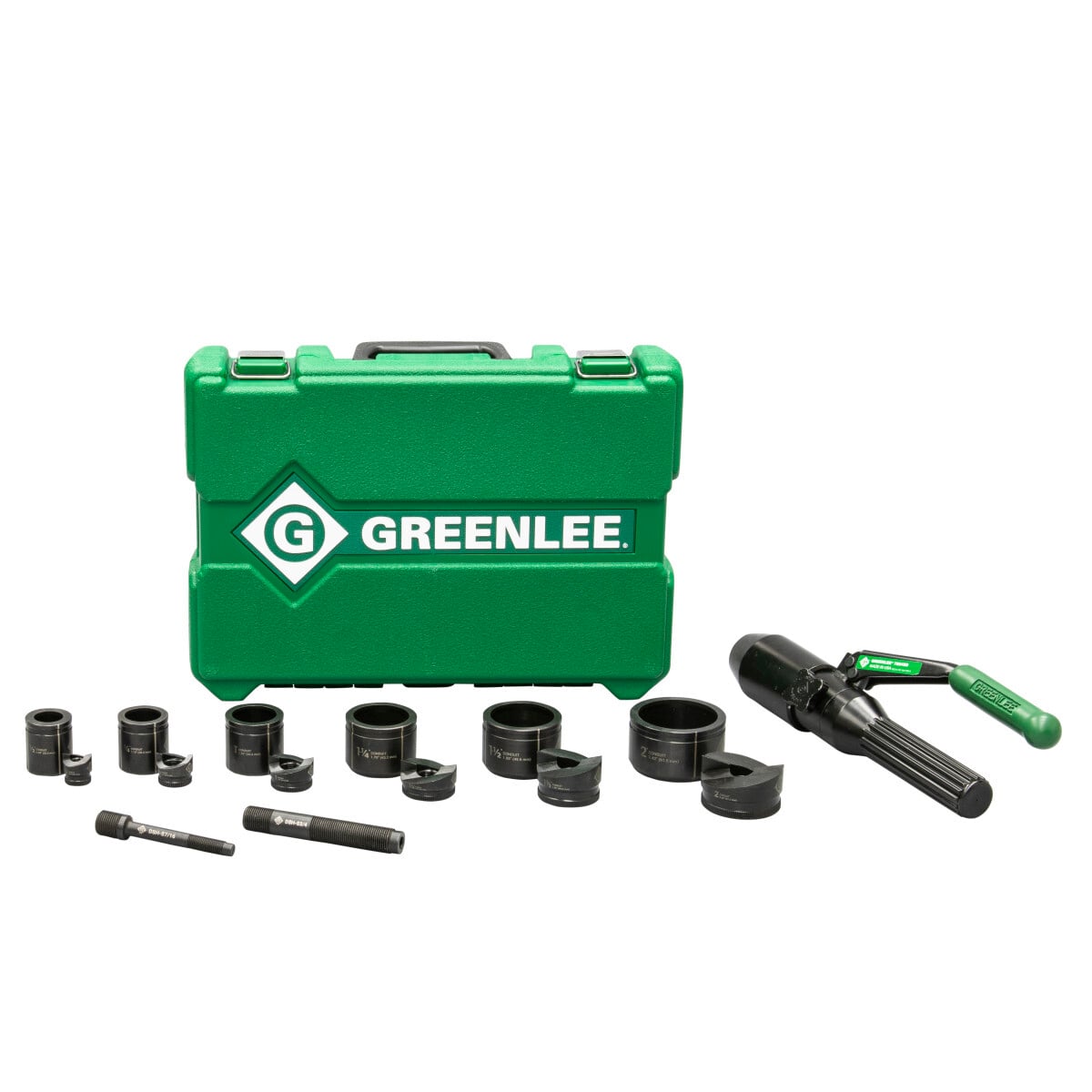 7806-SB Hydraulic Standard Kit Punch Set, For Conduit/Pipe Dia: 1/2 to 2 in, 12 ga THK Max Stainless Steel, 10 ga THK Max Mild Steel
