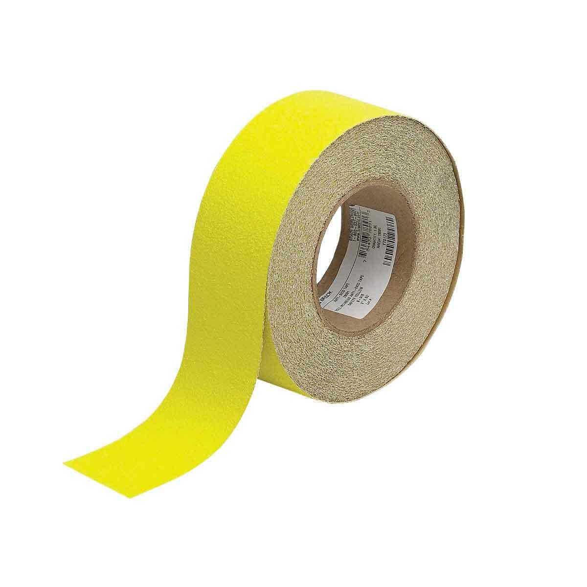 78091 Laminated Non-Reflective Anti-Skid Tape Roll, 60 ft L x 2 in W x 0.026 in THK, B-916 Polyester/Aluminum Oxide Grit, Solid Surface Pattern