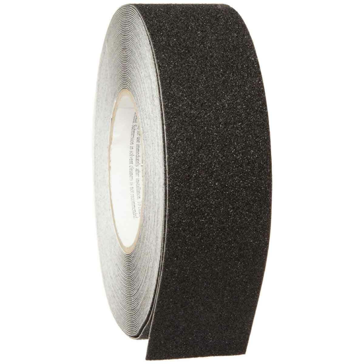 78190 Laminated Non-Reflective Anti-Skid Tape Roll, 60 ft L x 2 in W x 0.026 in THK, B-916 Polyester/Aluminum Oxide Grit, Solid Surface Pattern