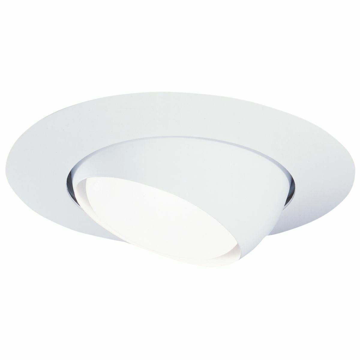 78P Halo H7 78 Tilt Self-Flanged Round Lighting Trim, 6 in Dia Inside x 8 in Dia Outside, For Use With H7ICTNB, H7ICATNB Housing and H7 Downlight Fixture, Metal