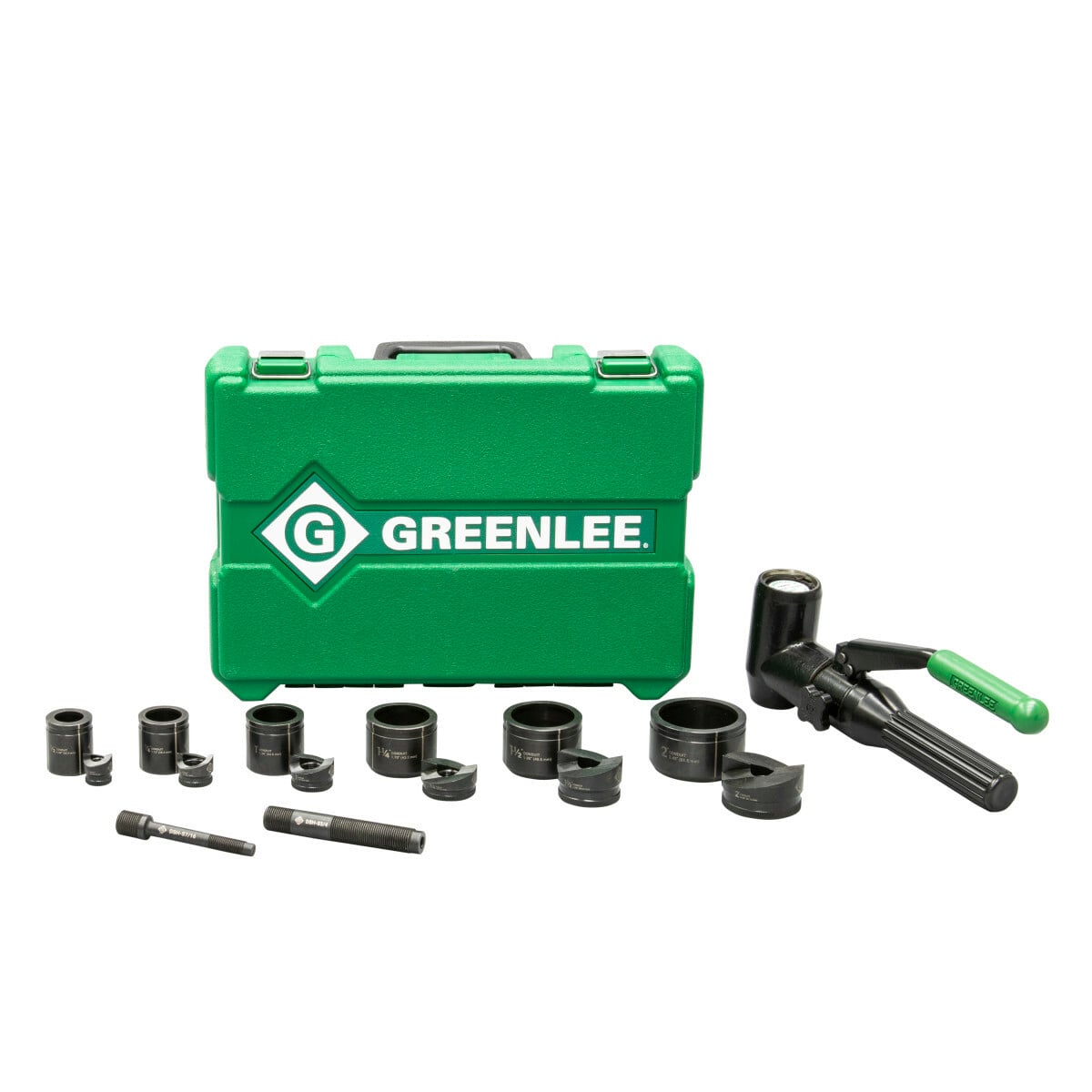 7906SB Hydraulic Kit Punch Set, For Conduit/Pipe Dia: 1/2 to 2 in, 12 ga THK Max Stainless Steel, 10 ga THK Max Mild Steel