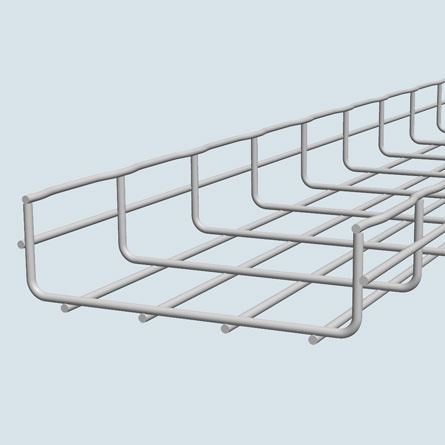 CF54/150EZ Wire Mesh Cable Tray, 12.09 in D Loading, 120 in L x 2 in W, Steel