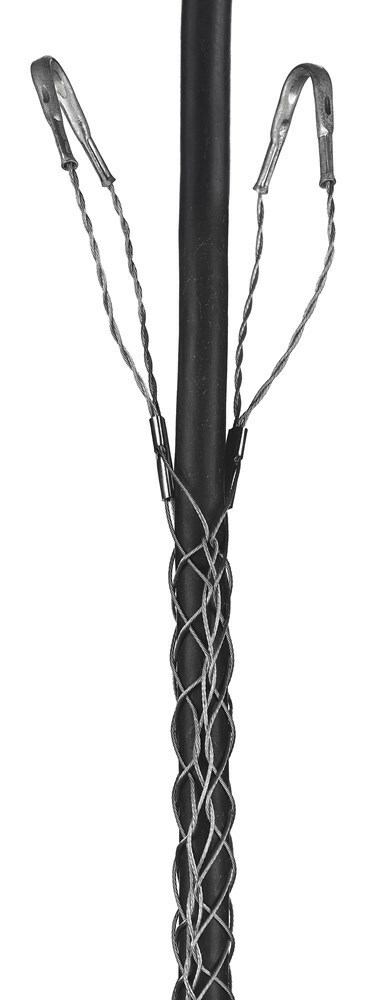 2202009 Standard Duty Lace Closing Split Mesh Double Eye Single Weave Support Grip, 326 lb Breaking Strength, 2 to 2-1/2 in Cable, Bronze, TiN Coated