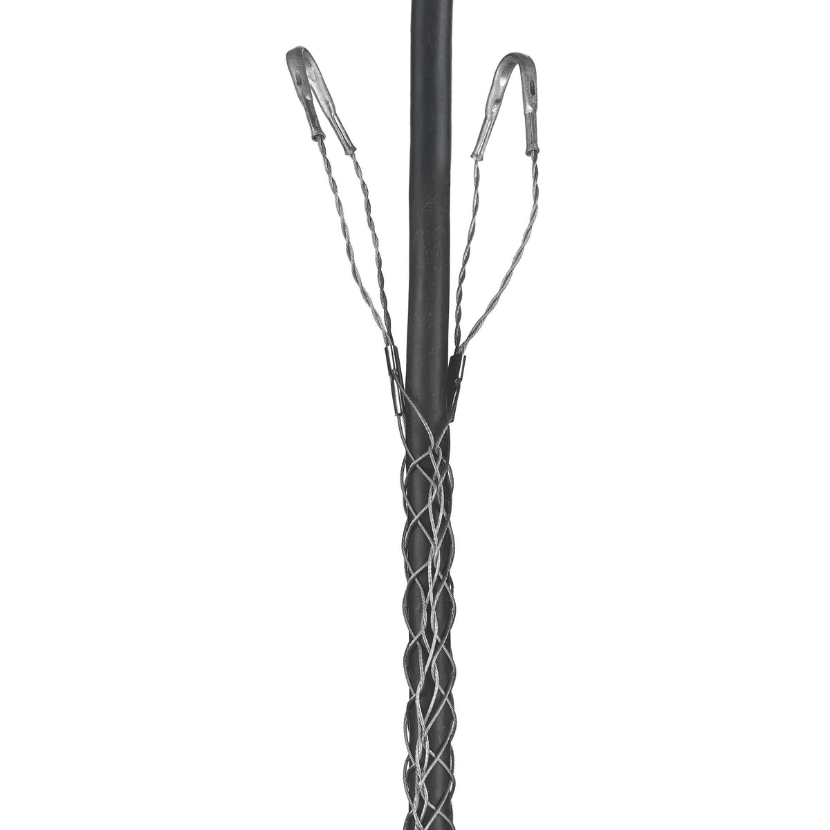 02202011 Standard Duty Lace Closing Split Mesh Double Eye Single Weave Support Grip, 4900 lb Breaking Strength, 3 to 3-1/2 in Cable, Bronze, TiN Coated