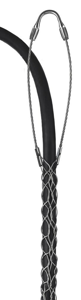 2202014 Standard Duty Lace Closing Split Mesh Single Eye Single Weave Support Grip, 79 lb Breaking Strength, 0.63 to 0.74 in Cable, Bronze, TiN Coated