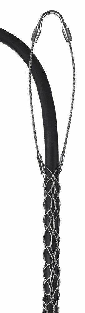 2202019 Standard Duty Lace Closing Split Mesh Single Eye Support Grip, 1610 lb Breaking Strength, 1.5 to 1.74 in Cable, Bronze, TiN Coated