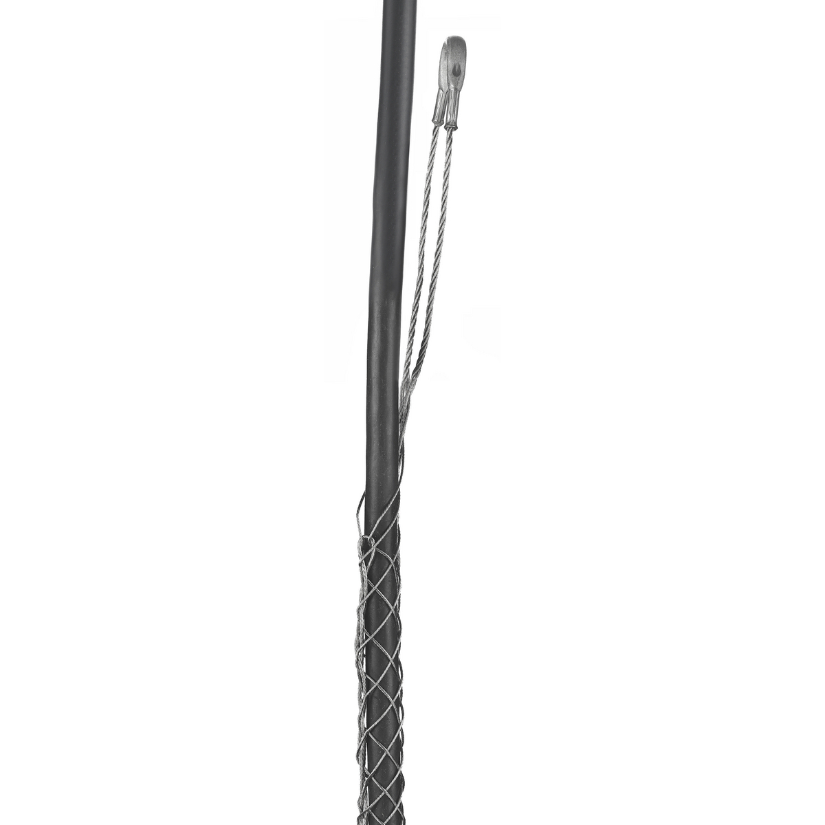 02202042 Standard Duty Lace Closing Split Mesh Offset Eye Single Weave Support Grip, 150 lb Breaking Strength, 1.25 to 1.49 in Cable, Bronze, TiN Coated