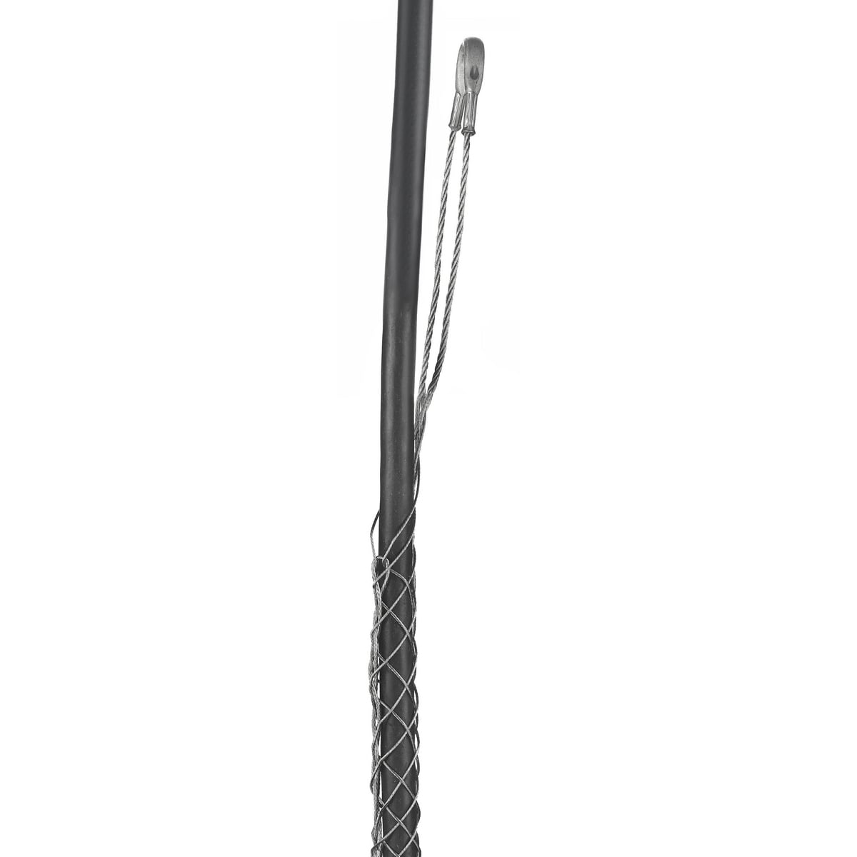 2202044 Standard Duty Lace Closing Split Mesh Offset Eye Single Weave Support Grip, 200 lb Breaking Strength, 1.75 to 1.99 in Cable, Bronze, TiN Coated