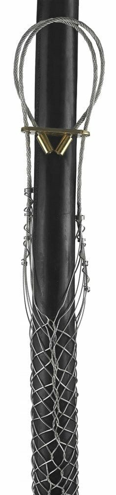 02202057 Standard Duty Lace Closing Split Mesh Universal Eye Single Weave Support Grip, 2150 lb Breaking Strength, 1.7 to 2 in Cable, Bronze, TiN Coated