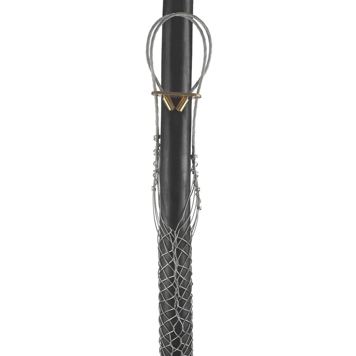 02202061 Standard Duty Lace Closing Split Mesh Universal Eye Single Weave Support Grip, 4900 lb Breaking Strength, 3 to 3-1/2 in Cable, Bronze, TiN Coated