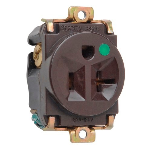 8384  Short Strap Single Receptacle Back and Side Wire 20 Amp 125V