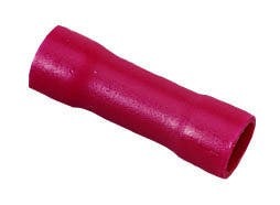 83-9351 Insulated Vinyl Parallel Splice Terminal, 22 to 18 AWG Conductor, 0.512 in L, Brass