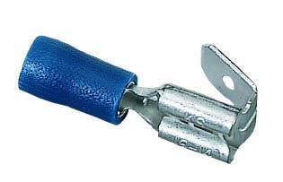 83-9621 Insulated Vinyl Multi-Stack Disconnect, 16 to 14 AWG, 0.886 in L, Brass