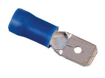 83-9981 Insulated Male Vinyl Terminal Disconnect, 16 to 14 AWG, Tin Plated Brass