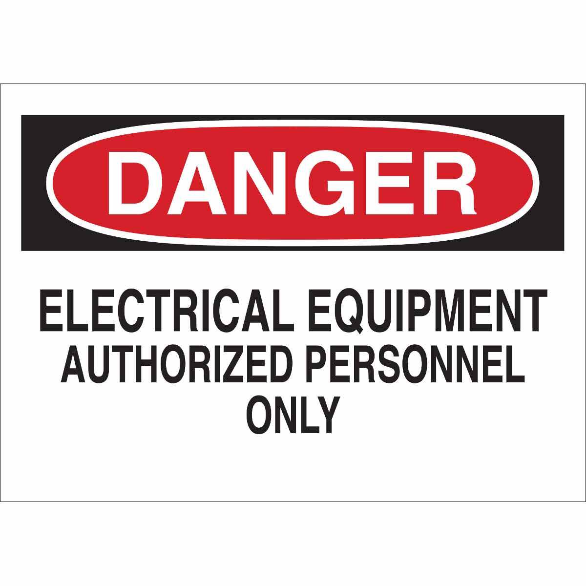 84069 Laminated Rectangular Admittance Sign, 10 in H x 14 in W, Black/Red on White, B-302 Polyester, Adhesive Mount