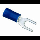 IDEAL, Spade Terminal, Bare Spade, Cable Size: 16 - 14 AWG, Stud Size: 8 IN, Insulation: Vinyl Insulated, Material: Tin Plated Brass