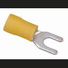 IDEAL, Spade Terminal, Bare Spade, Cable Size: 12 - 10 AWG, Stud Size: 10 IN, Insulation: Vinyl Insulated, Material: Tin Plated Brass