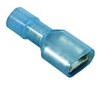 84-9781 Female Disconnect Terminal, 16 to 14 AWG Conductor, 0.25 x 0.032 in Tab, Shouldered Barrel, Brass/Nylon