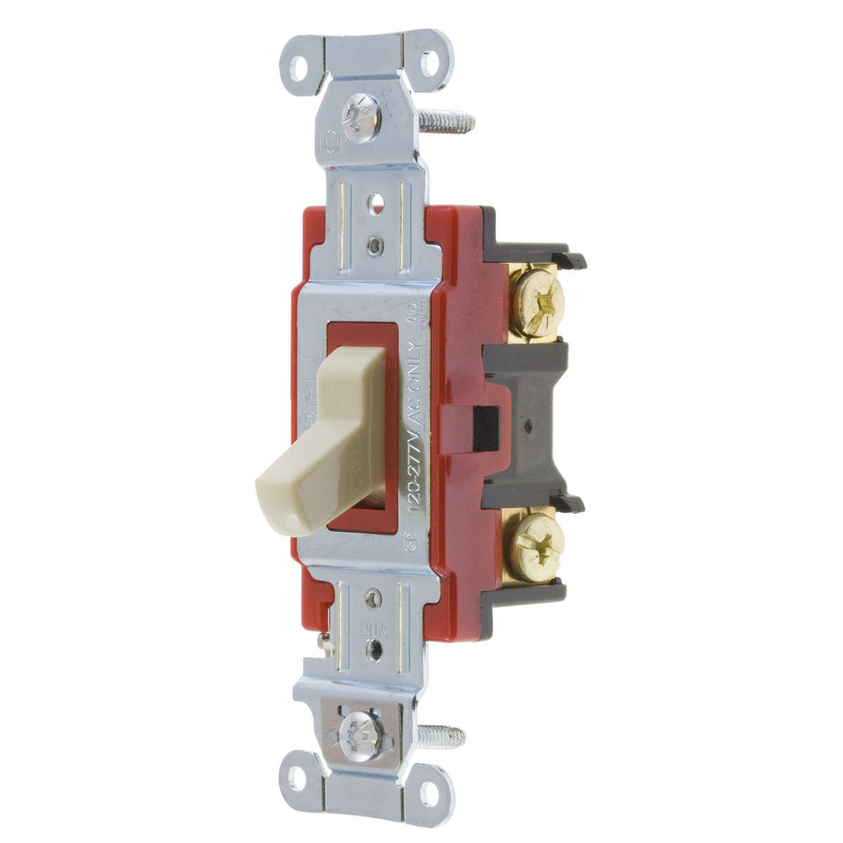 1224I 4-Way Heavy Duty Standard AC Toggle Switch, 120 to 277 V AC, 20 A, 5540 W Power Rating, 2-Position Contact
