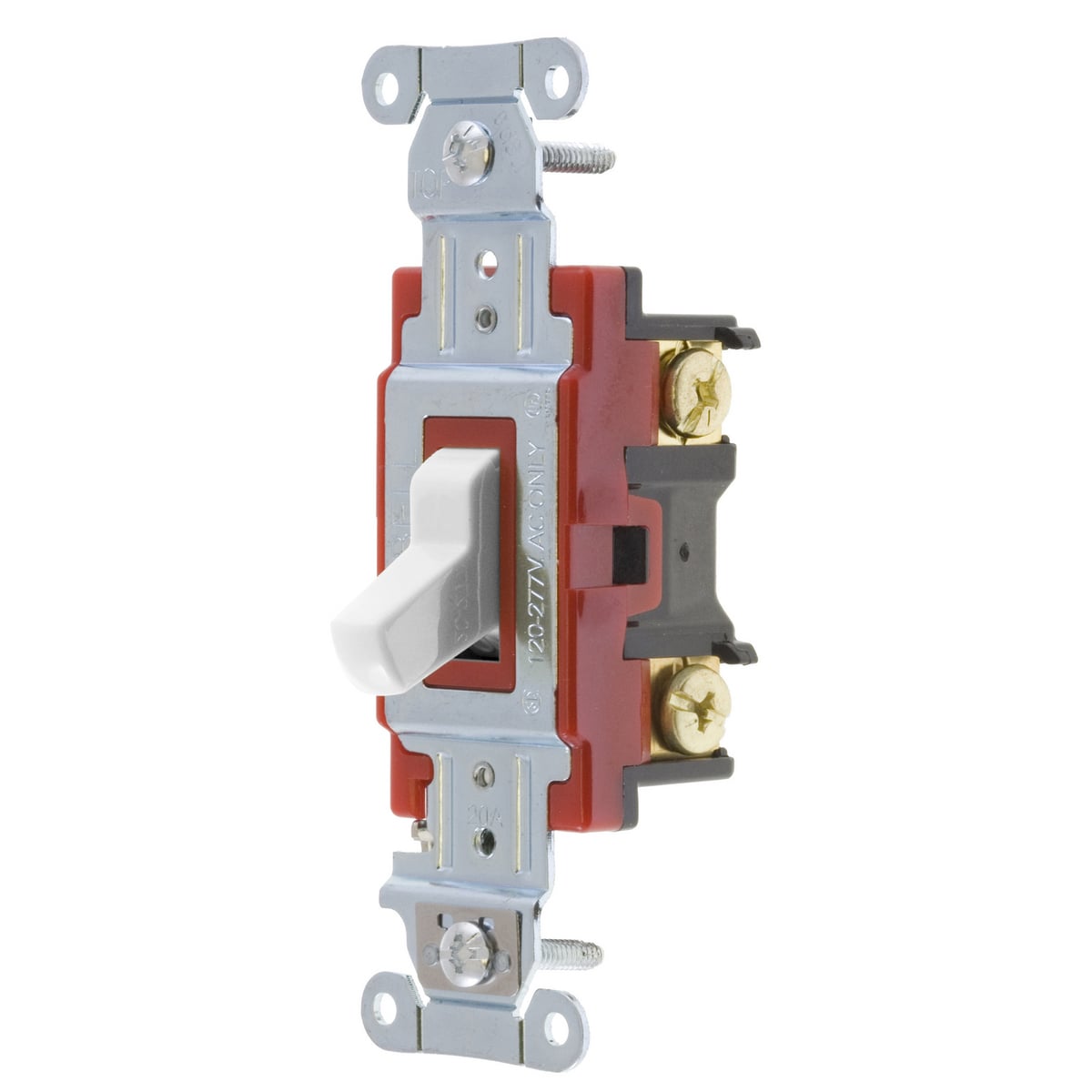 1224W 4-Way General Purpose Heavy Duty Standard Toggle Switch, 120 to 277 V AC, 20 A, 5540 W Power Rating, 2-Position Contact
