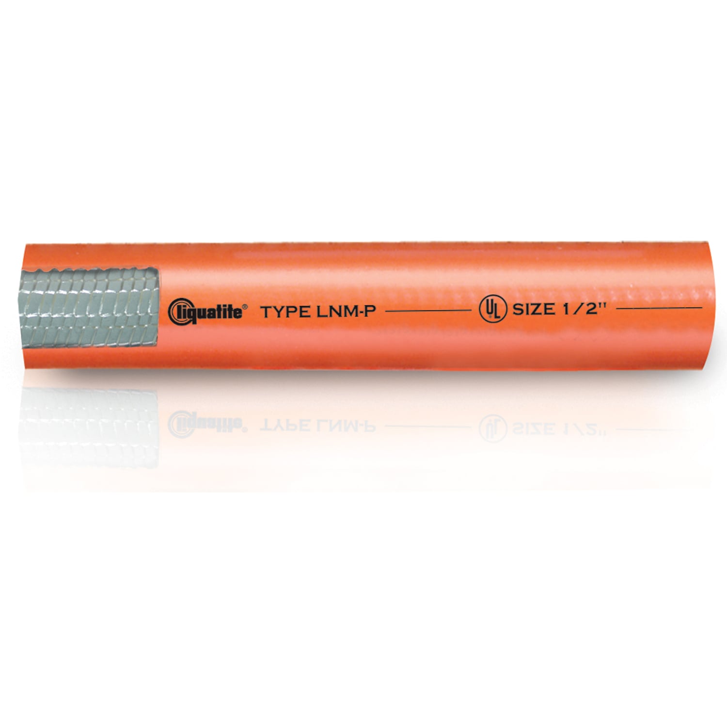87102 Liquatite Type LNM-P Non-Metallic Liquid Tight Flexible Non-Metallic Conduit, 1/2 in Trade, 0.91 to 0.93 in ID x 0.91 to 0.93 in OD, 200 ft L, PVC