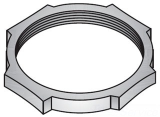1-250A Type 1 Threaded Conduit Locknut, 2-1/2 in, For Use With IMC/Rigid Conduit, Aluminum