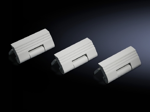 8800110 Door Hinge, 180 deg Opening Door Angle, 50 N Load, For Use With TS, TS IT Series Enclosure, Die Cast Zinc, Light Gray