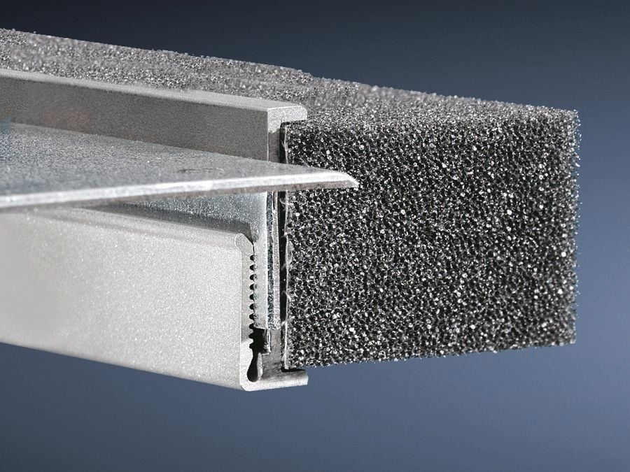 8802100 Cable Entry Section, For Use With TS, SE, CM, TP Series 1000 mm W Enclosure, Top Mount, 30 x 25 mm Cross-Section, IP55, Polyurethane Foam Seal, Extruded Aluminum