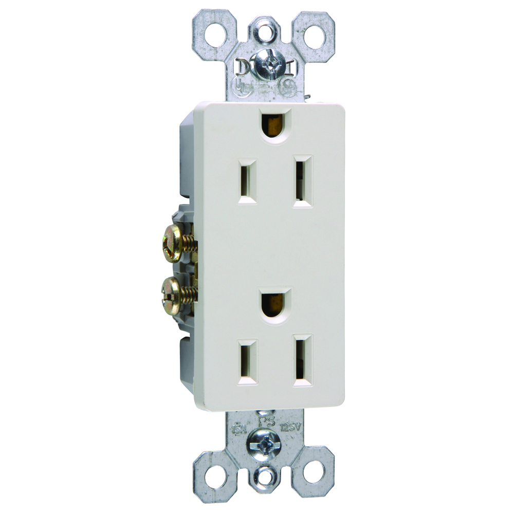 885LA radiant Outlet, Light Almond