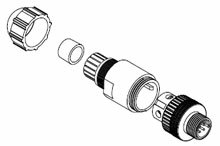 M12 4P MA STR PG7 FA SCREW