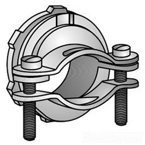 907 Cable Connector, 1-1/4 in Trade, Malleable Iron, Electro-Zinc Plated