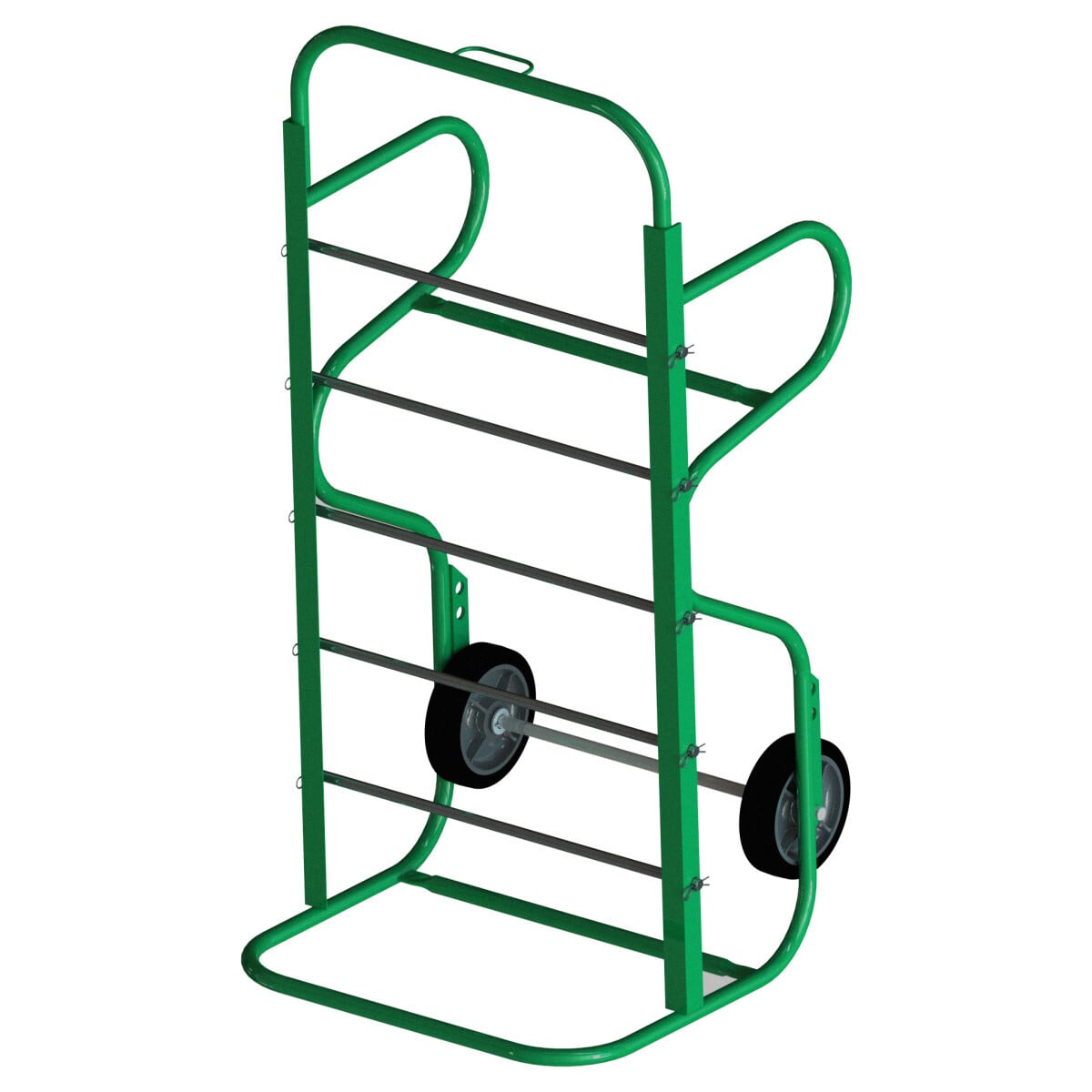911 Movable Cable Wire Reel Cart, 54-1/2 in L x 27 in W x 26-1/2 in H, Green