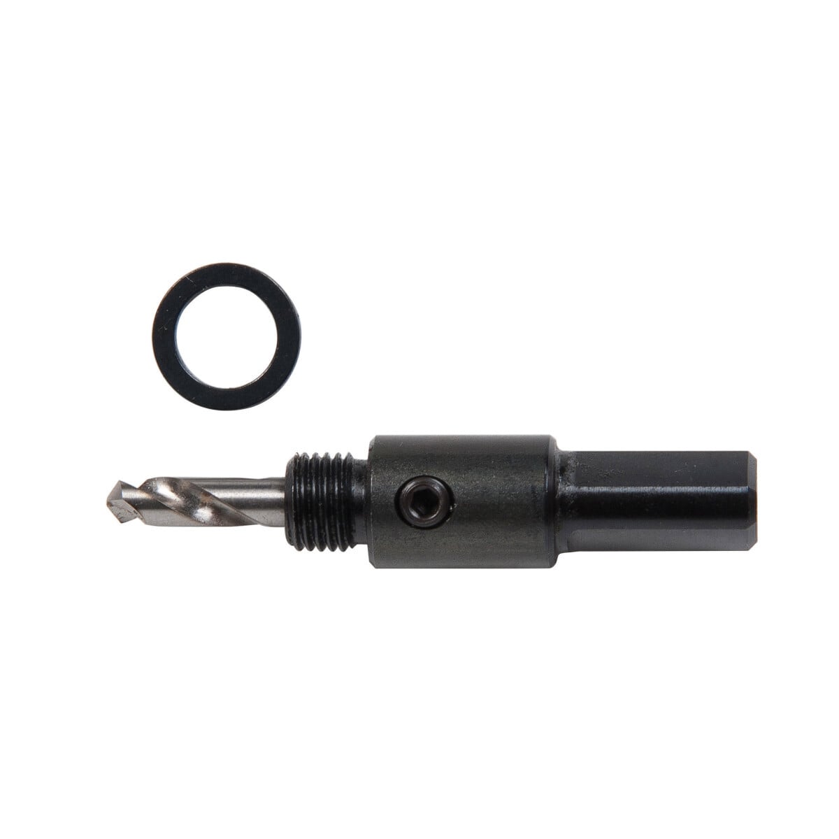 925-011 Small Hole Saw Arbor With Pilot Drill, 3/8 in Arbor, 3/8 in Shank, 3/16 in Dia x 1-1/2 in L Pilot Drill, HSS