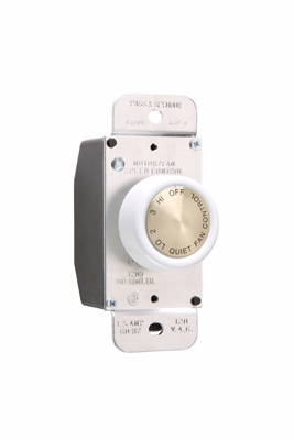 94004W Rotary Fan Speed Control, White